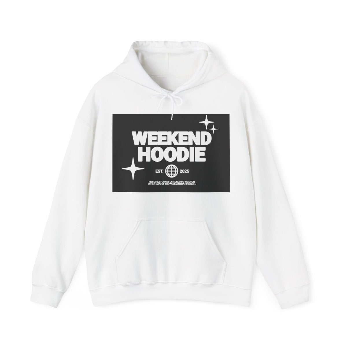 Weekend Hoodie - Retro Graphic Pullover for Casual Weekends