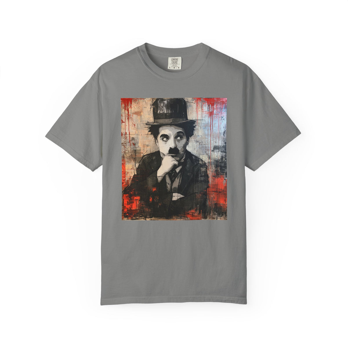 Charlie Chaplin Portrait T-Shirt — Vintage Silent Film Art Tee
