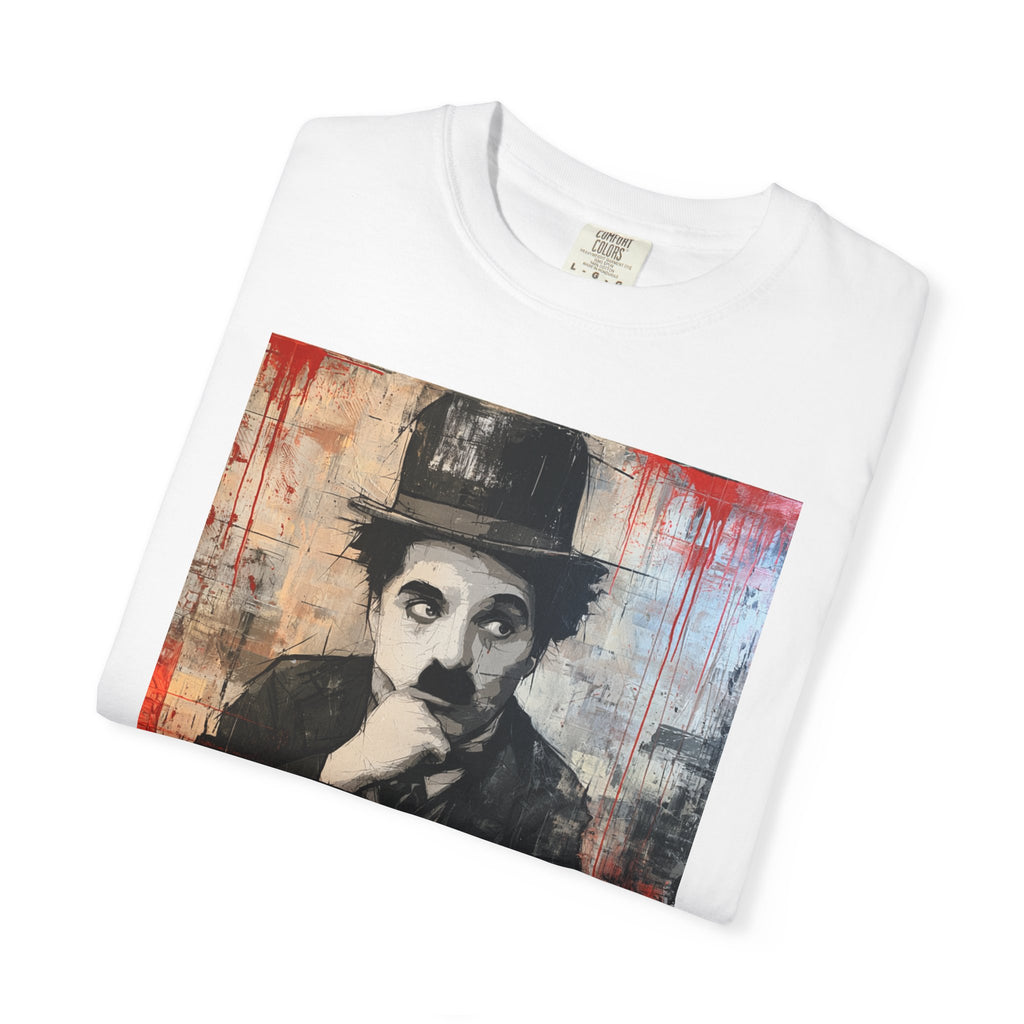 Charlie Chaplin Portrait T-Shirt — Vintage Silent Film Art Tee