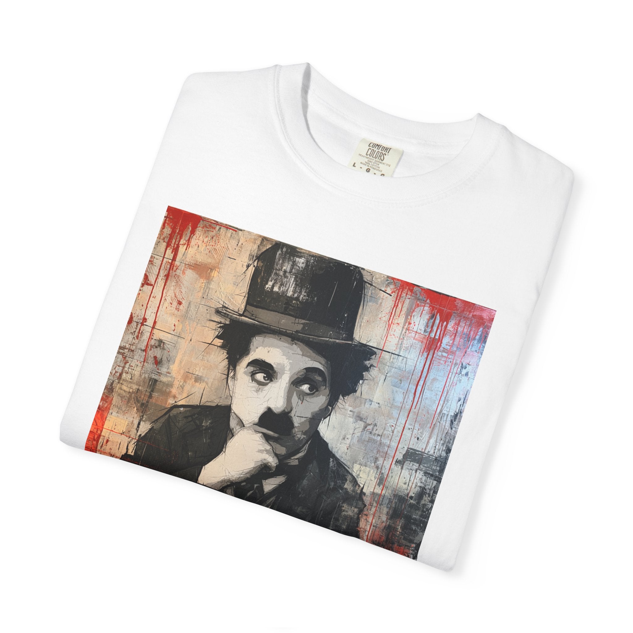 Charlie Chaplin Portrait T-Shirt — Vintage Silent Film Art Tee