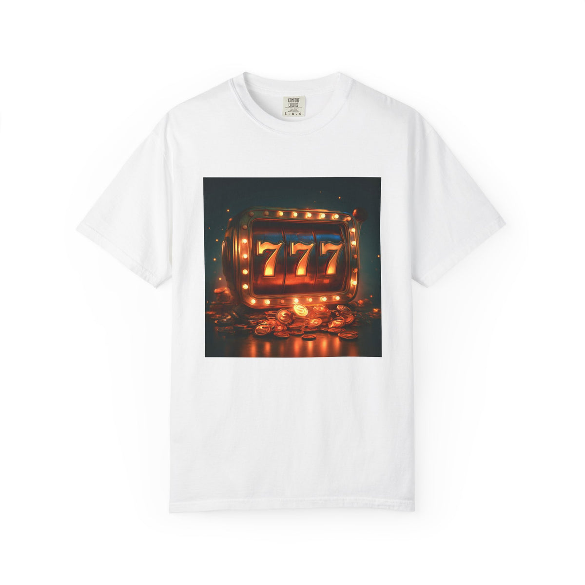 Slot Machine 777 T-Shirt — Retro Casino Jackpot Graphic Tee