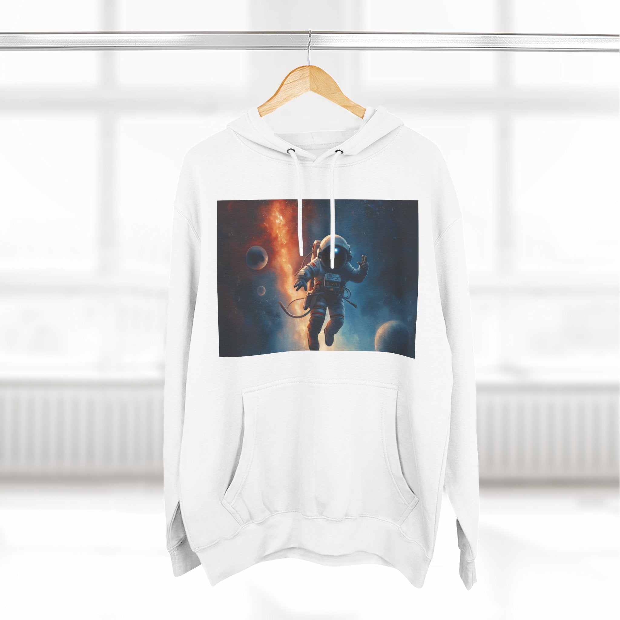 Three-Panel Fleece Hoodie
