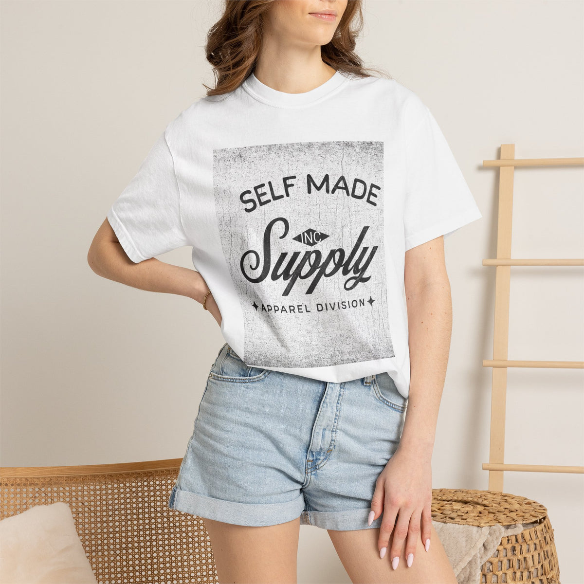 Self Made Supply T‑Shirt – Vintage Logo Graphic Tee