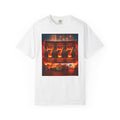 Lucky 777 Slot Machine T-Shirt — Vintage Casino Jackpot Tee