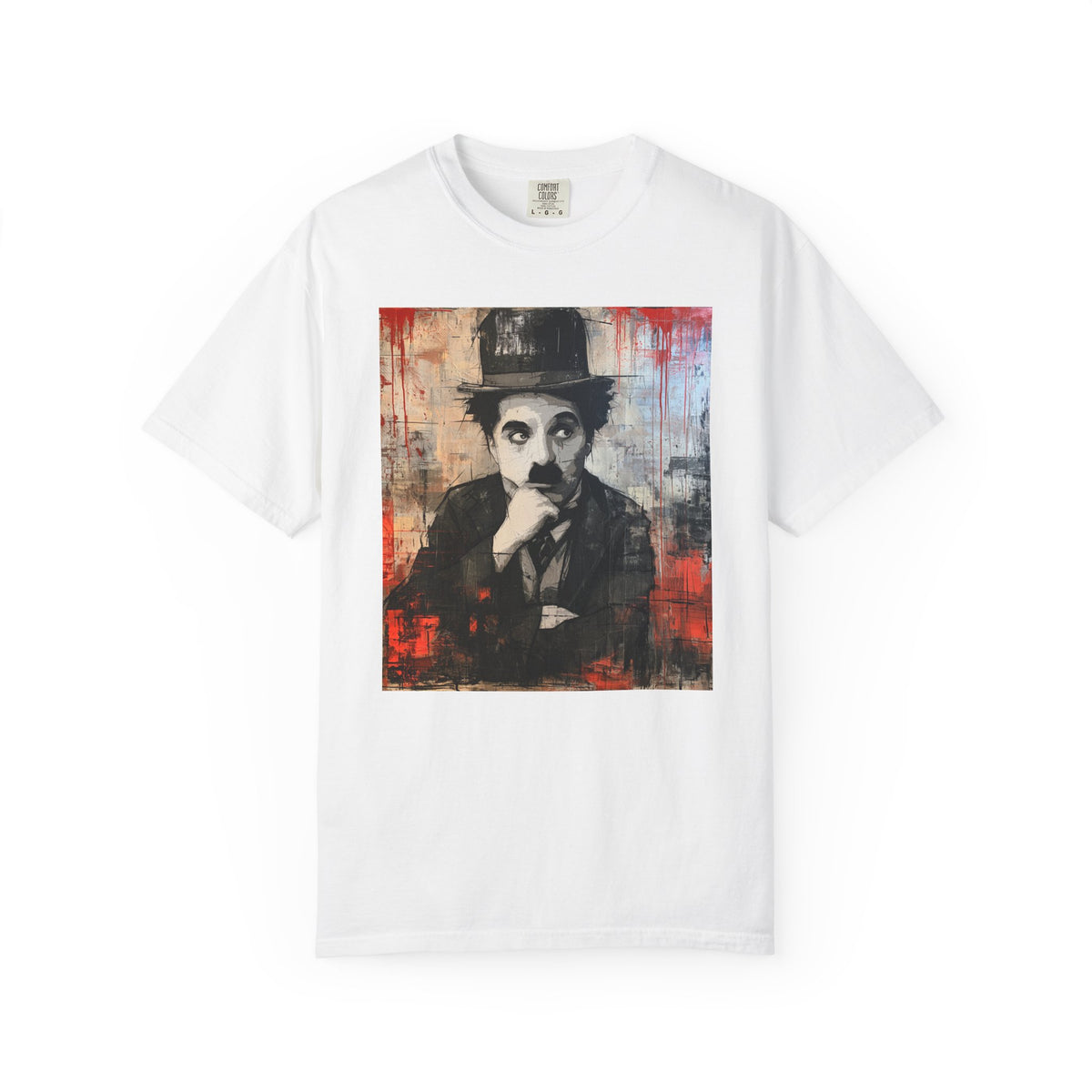 Charlie Chaplin Portrait T-Shirt — Vintage Silent Film Art Tee