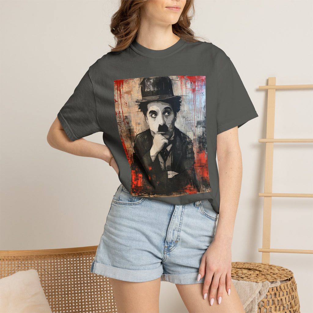 Charlie Chaplin Portrait T-Shirt — Vintage Silent Film Art Tee