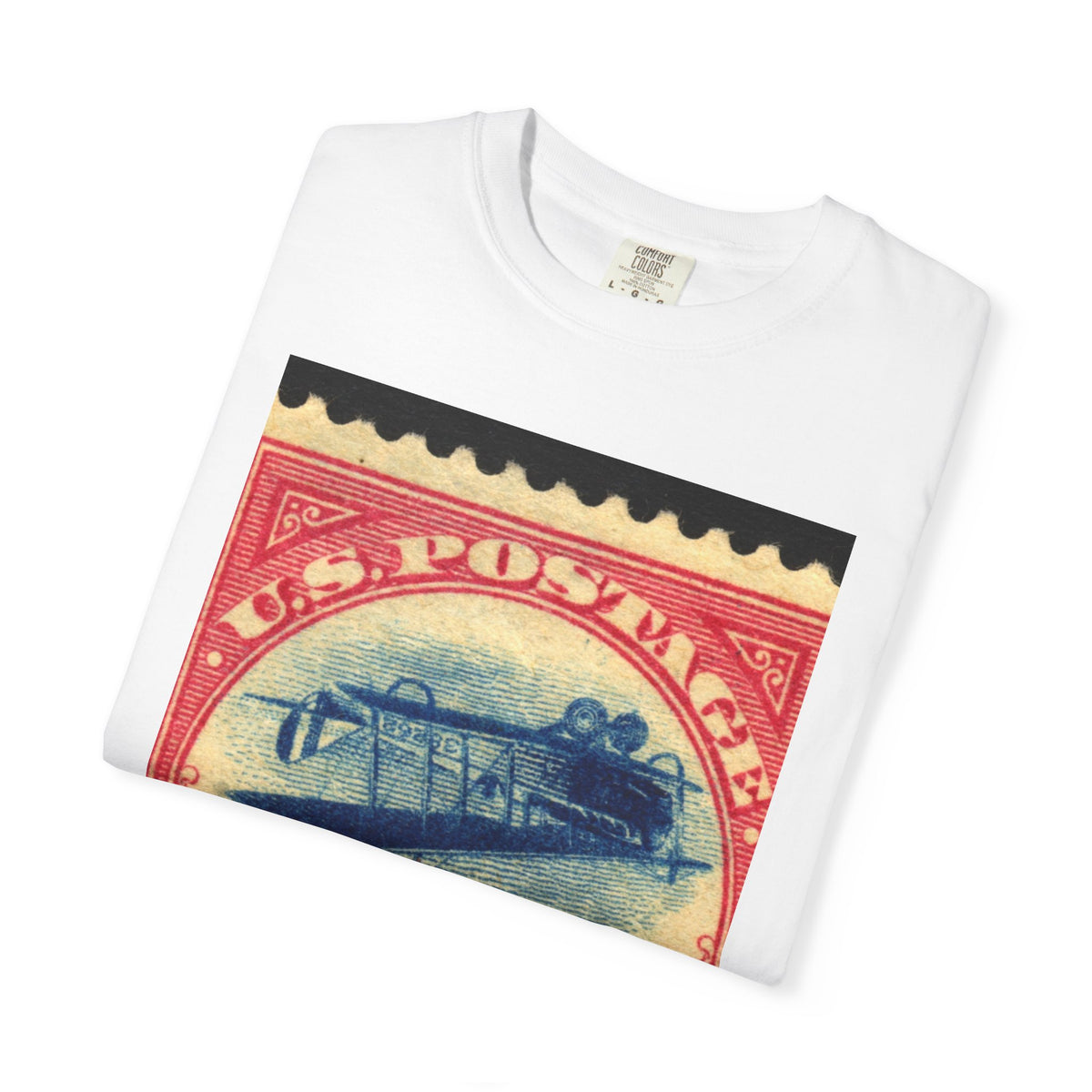 Vintage Airplane Stamp T-Shirt – 24 Postage Retro Aviation Tee