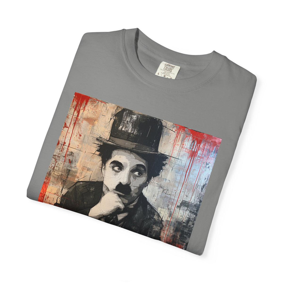 Charlie Chaplin Portrait T-Shirt — Vintage Silent Film Art Tee