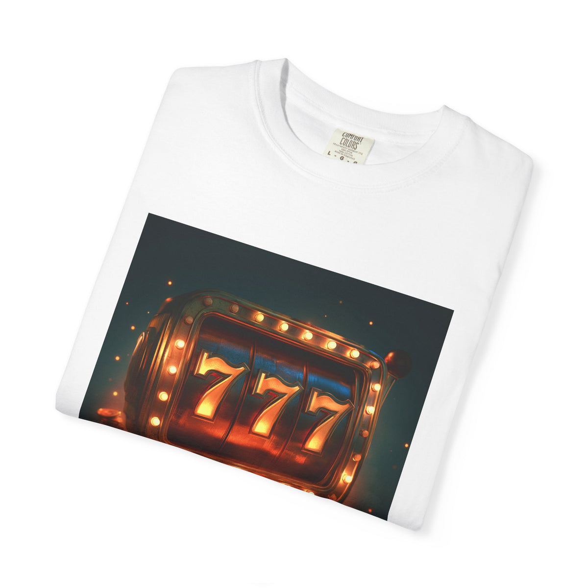 Slot Machine 777 T-Shirt — Retro Casino Jackpot Graphic Tee