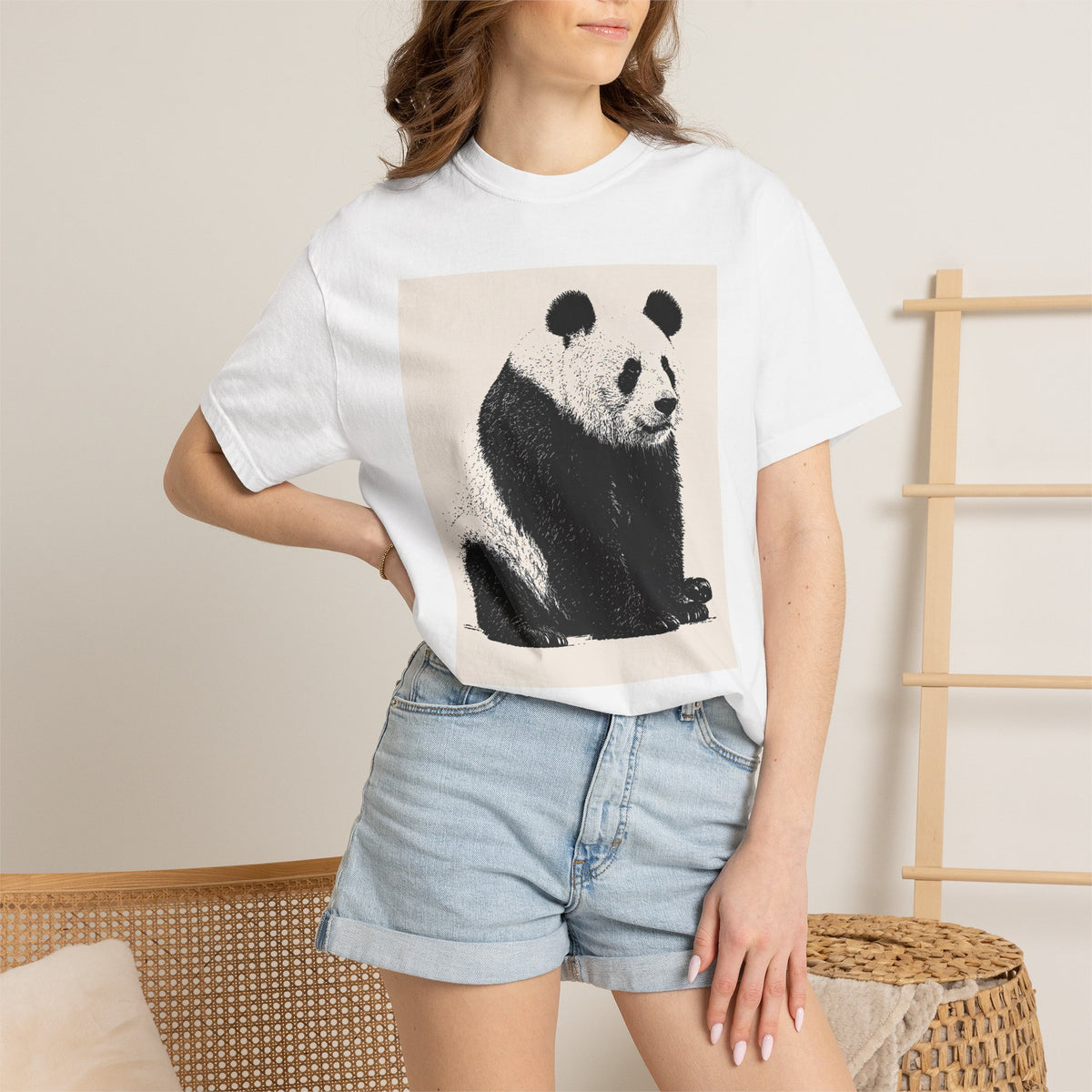 Panda Illustration T-Shirt