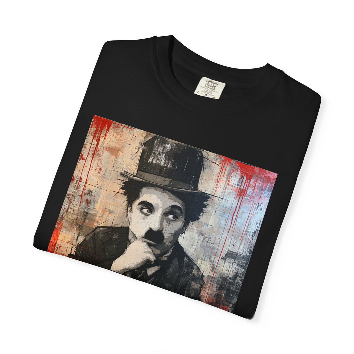 Charlie Chaplin Portrait T-Shirt — Vintage Silent Film Art Tee